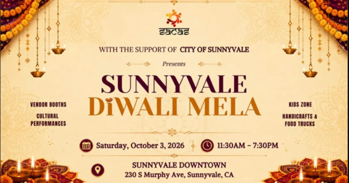 Sunnyvale Diwali Mela 2026