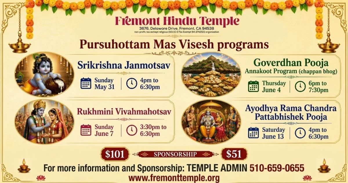 Purushottam Mas Visesh programs