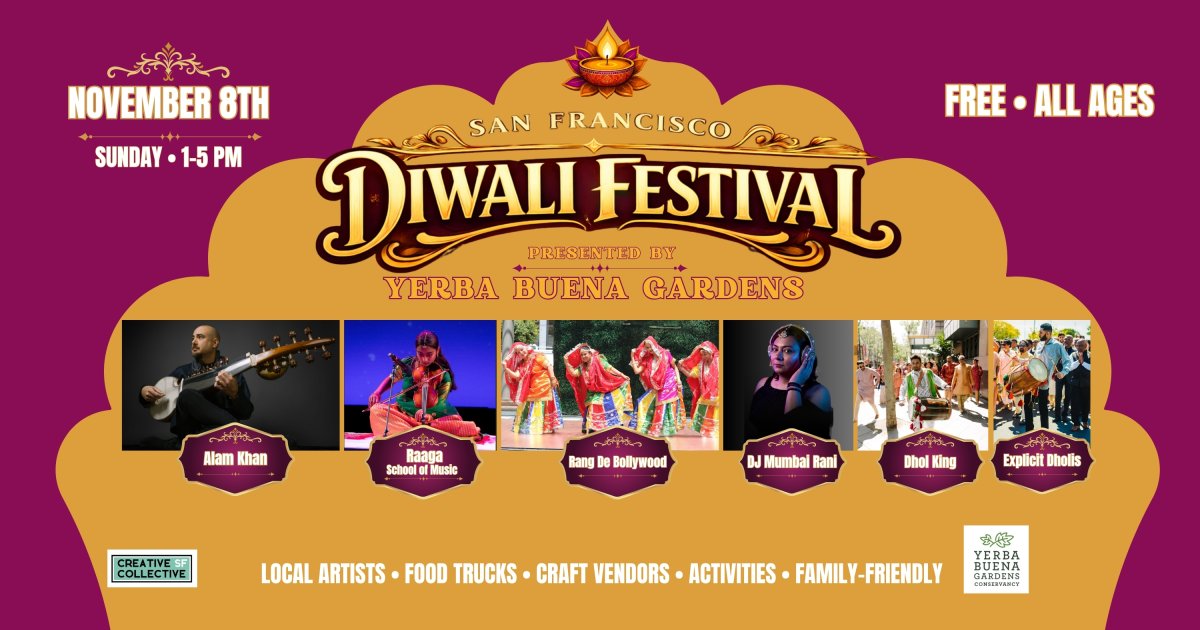 San Francisco Diwali Festival at Yerba Buena Gardens-Sunday, November 8