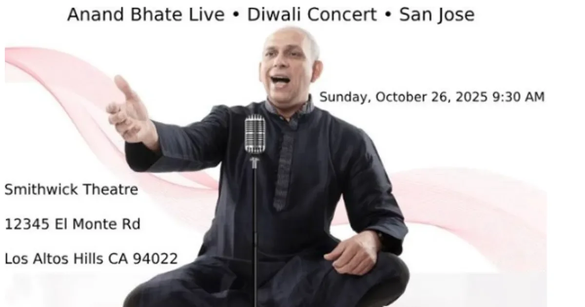 Anand Bhate Live Diwali Concert 2025 in San Jose