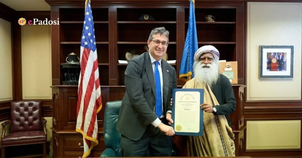 A Yogi Walks Into the Senate Delaware Makes History by Honoring Sadhguru With Official Proclamation