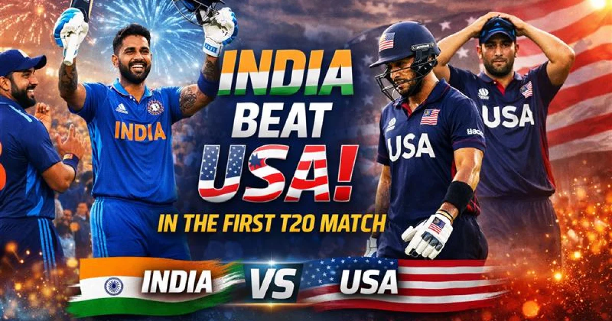 India Beat USA in the First T20 Match with a Dominant Performance