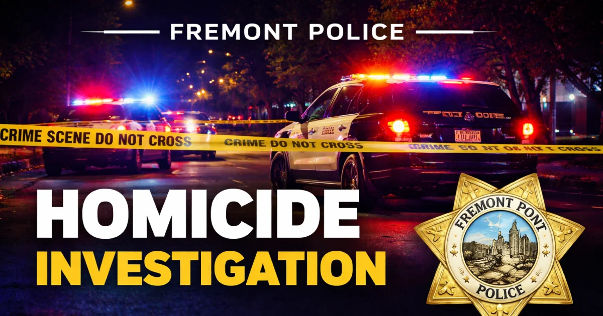 Homicide Investigation Underway in Fremont