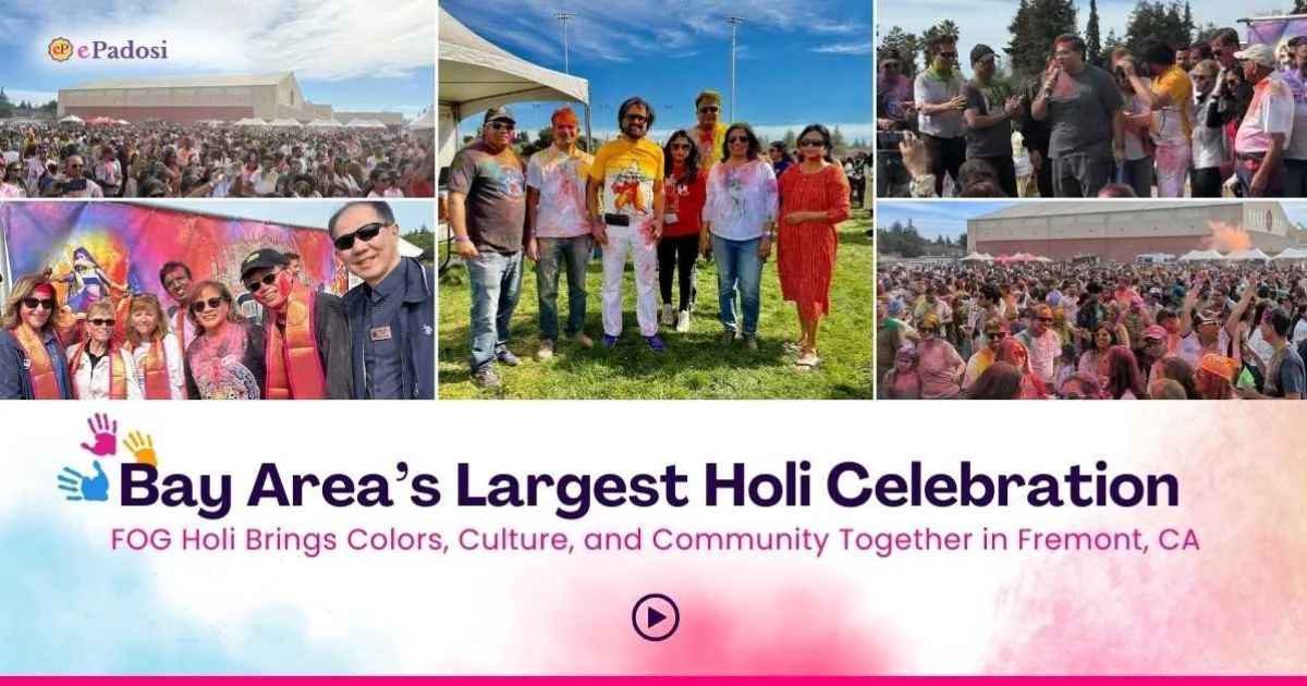 Bay Area's Largest Holi Celebration FOG Holi Brings Colors, Culture, and Community Together in Fremont