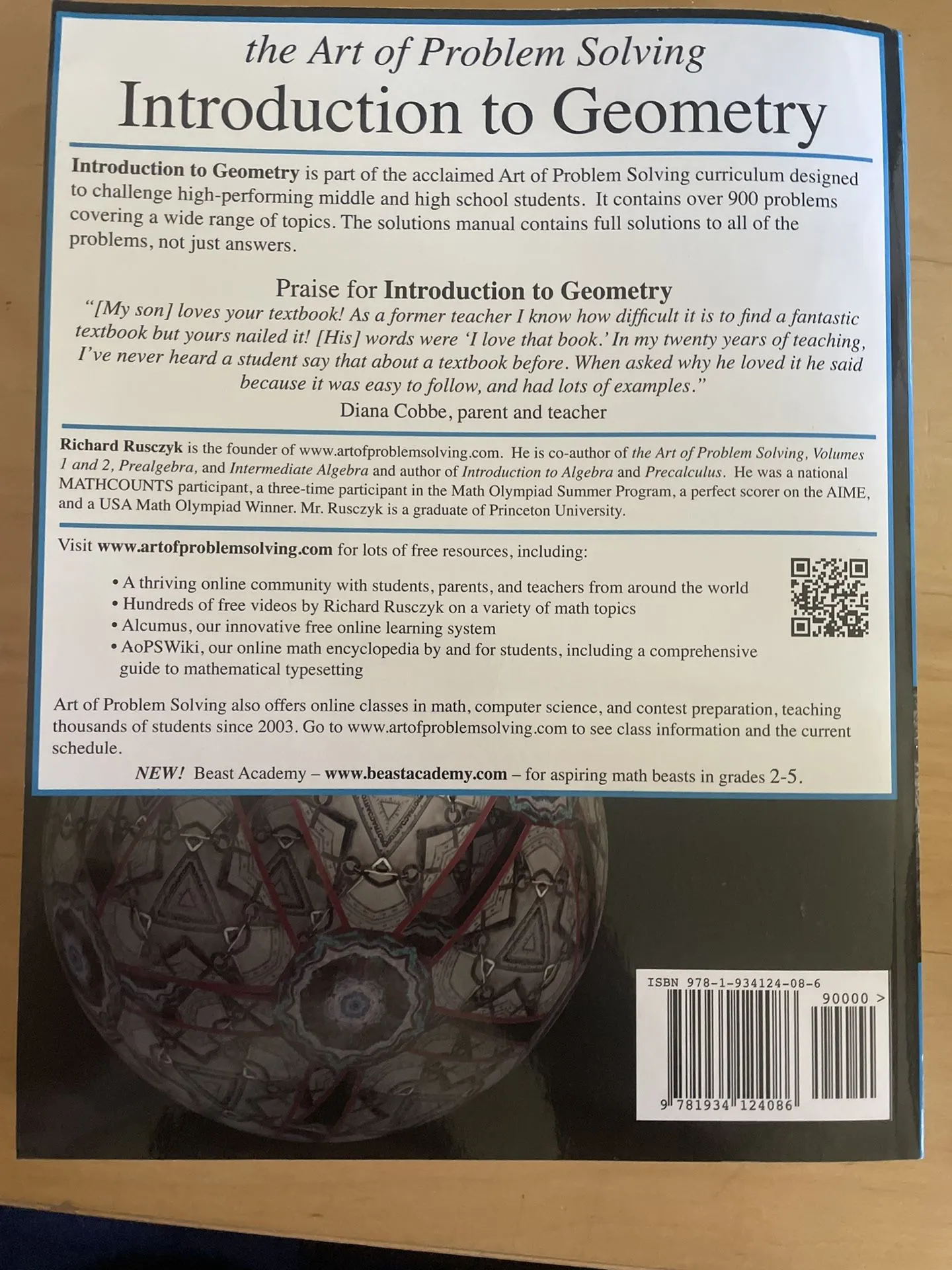 APS Intro To Geometry Book With Answers
